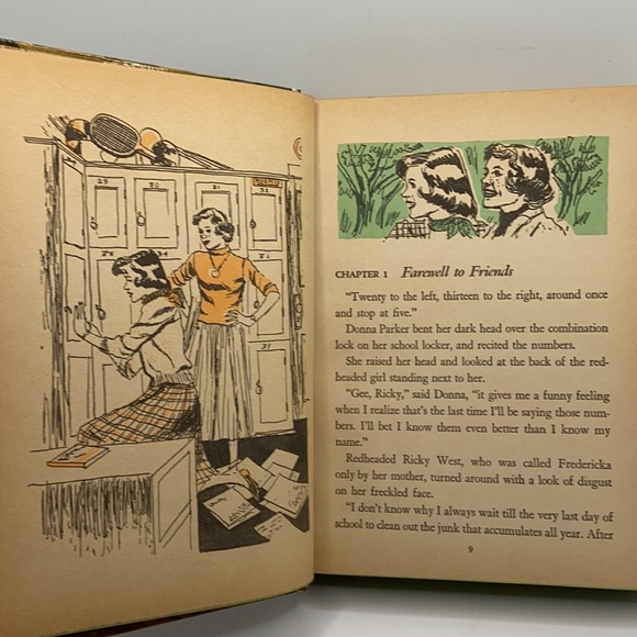 Donna Parker at Cherrydale Vintage Hardcover Book 1957 - Picture 10 of 14